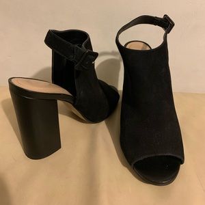 Aldo peep toe chunky heel